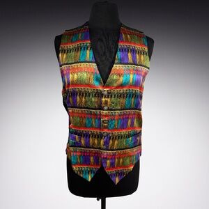 Favourbrook London Vintage Mens Bespoke Custom Silk Tuxedo Vest Size 40